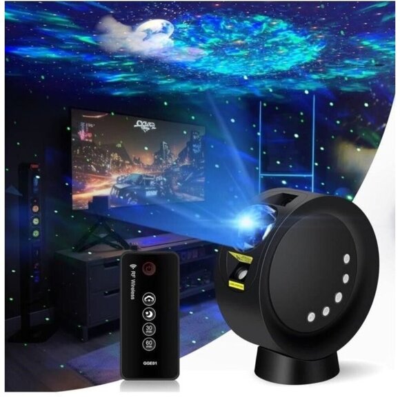 Galaxy Star Projector Colors Nebula Moon Night Light Party Mood lighting w/ Remo - Picture 2 of 10